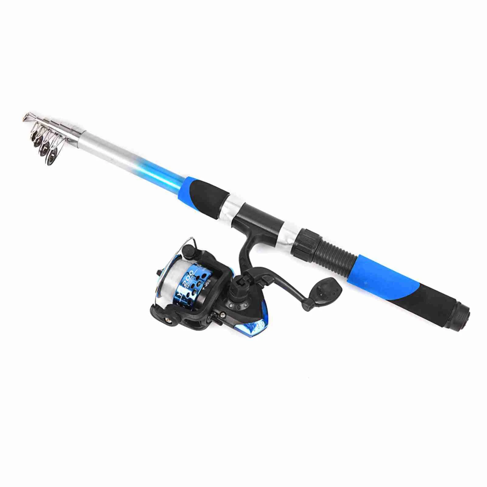 Fishing Pole Combo Set 2.1m Portable Telescopic Fishing Rod and Reel Complete Kit fishing rod reel combo with carry case - Image 6