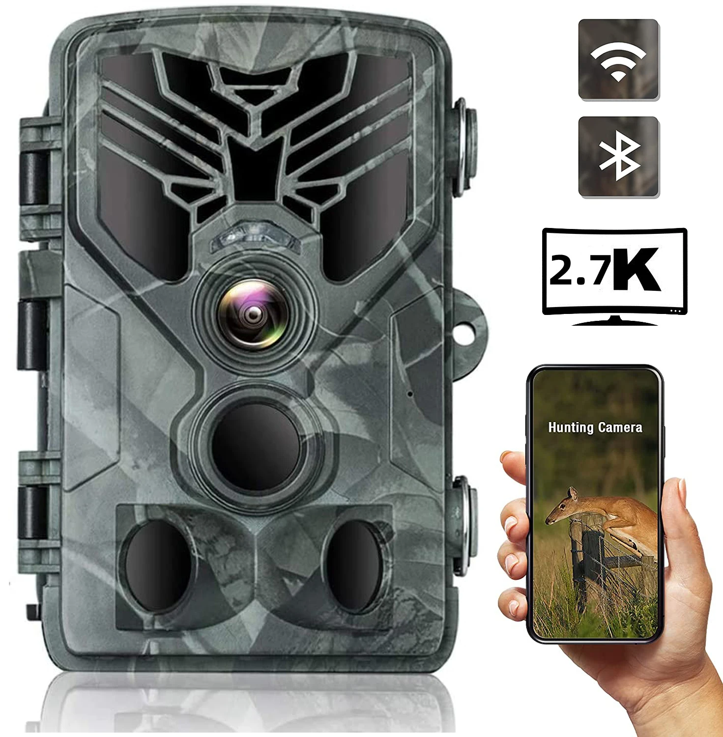 Suntek WIFI Series 4K/2.7K 36MP/24MP Trail Camera Wildlife Infrared Night Vision Motion Activated IP65 Waterproof Trap Game Cam - Image 13