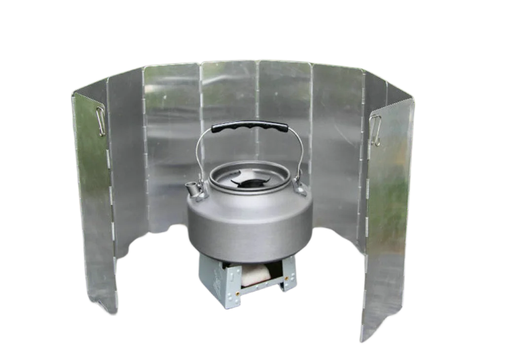8/9/10 Plates Gas Stove Wind Shield Outdoor Camping Picnic Cooking Burner Windproof Screen Aluminum Alloy Wind Screen - Image 8