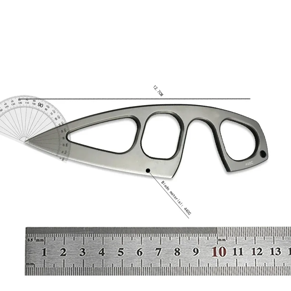 BOKER Pocket EDC Necklace Small Fixed Blade Knife 440C Steel Handle with ABS Sheath Outdoor Tactical Survival Mini Knives - Image 6