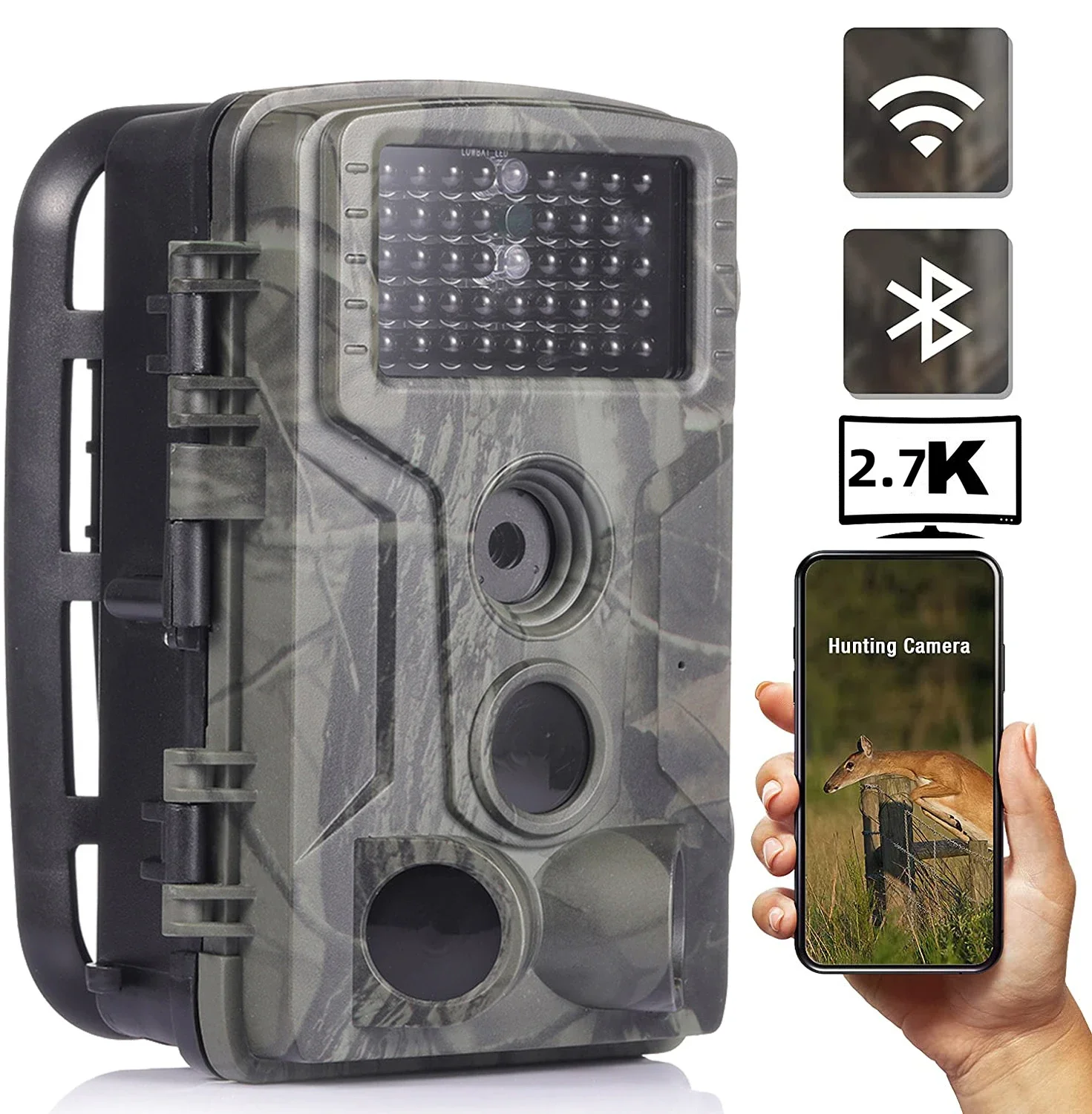 Suntek WIFI Series 4K/2.7K 36MP/24MP Trail Camera Wildlife Infrared Night Vision Motion Activated IP65 Waterproof Trap Game Cam - Image 12