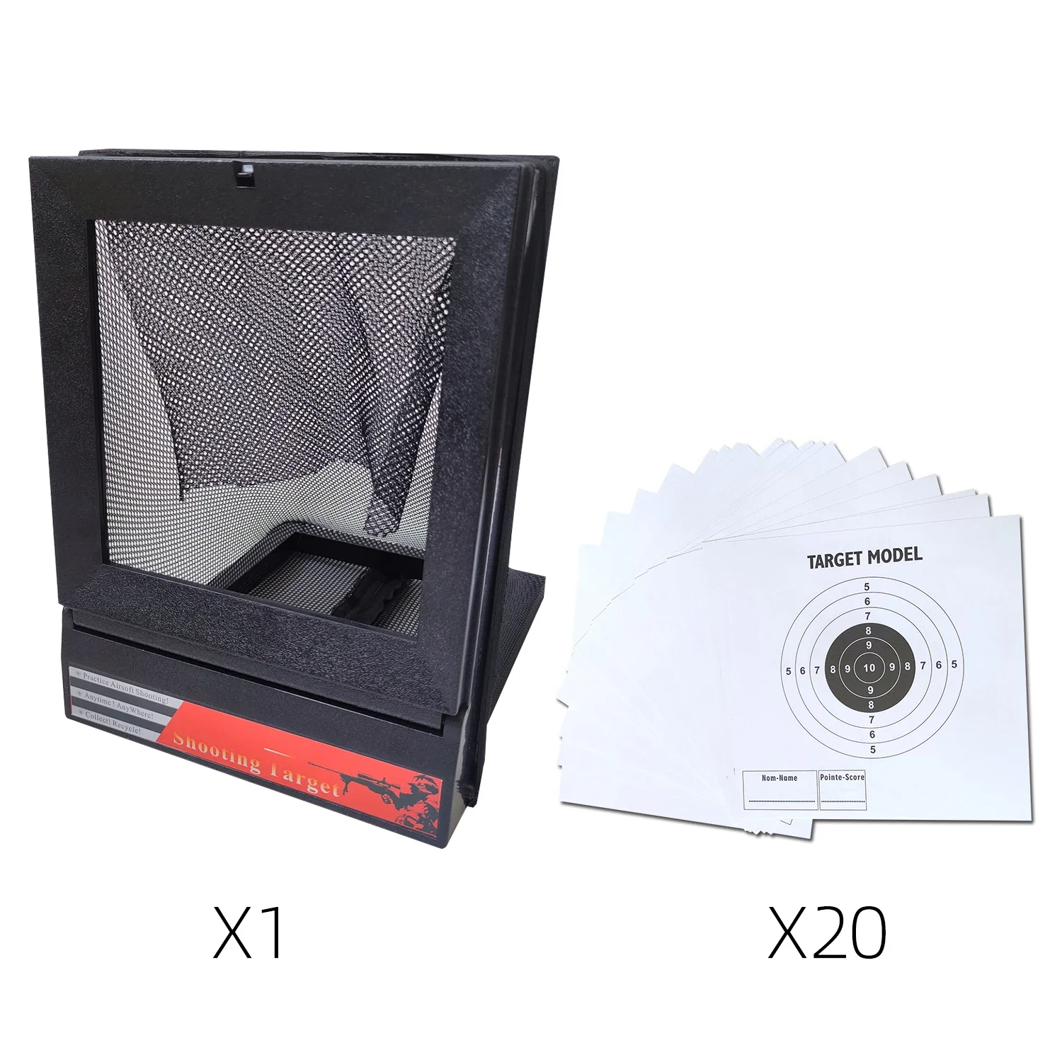 Target Box Shooting Net Cloth Metal Adult Target Practice Paper Targets Slingshot Collection Slingshot Box CSGO Recycling Target - Image 7