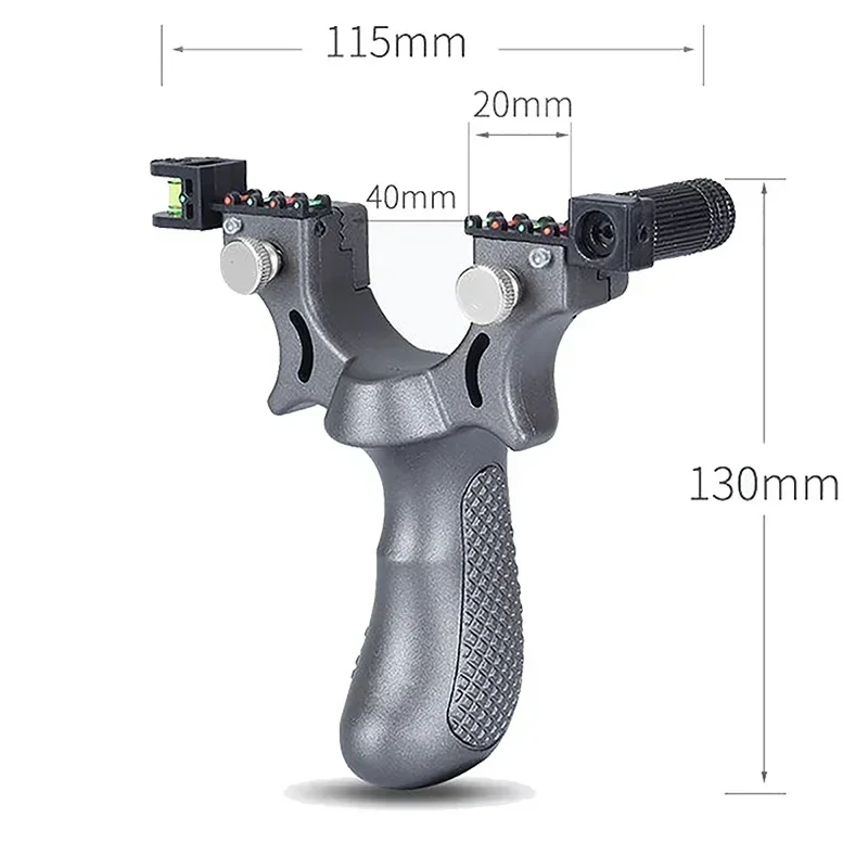 Laser Shooting Slingsshot Outdoor Hunting Flat Rubber Band Mud Ball Toy Aiming Slingshot Bag Storage Catapult Package - Image 3