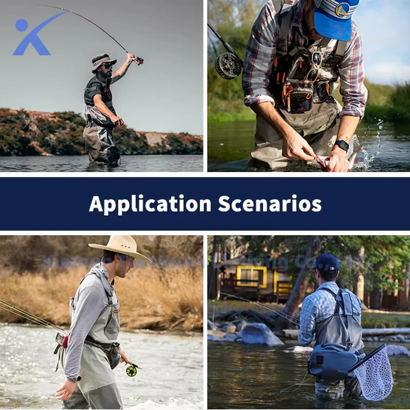 3 Layer Breathable Waders Fishing Fly Fishing Waders With Stocking Foots - Image 4