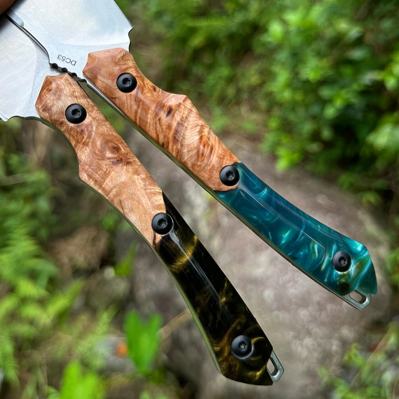 DC53 Steel Fixed Blade Knife, Outdoor Hunting Fixed Blade Knife, Suitable for Mountaineering, Camping Survival, and Hiking - Image 4
