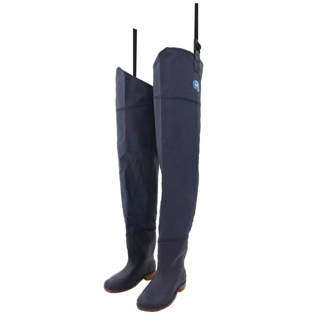 Men Waterproof Fishing Waders Stocking Foot Wader Lightweight Fishing Pants Various Size - Image 4