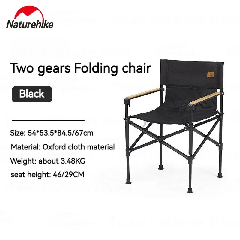 Naturehike Portable Folding Camping Chair Lightweight Tourist Chairs Aluminum Fishing Chair Outdoor Furniture Height-adjustable - Image 7