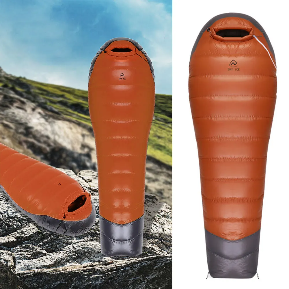 Goose Down Winter Sleeping Bag Ultralight Thermal Sleeping Bag Waterproof for Backpacking Camping Hiking - Image 5