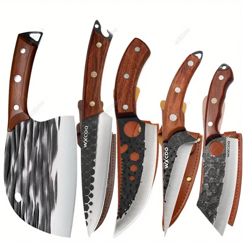 1PC 2PCS 3PCS 4PCS 5PCS Kitchen Chef Knife Set Professional Multipurpose Utility Knife Stainless Steel Vegetable Chopper Boning - Image 12