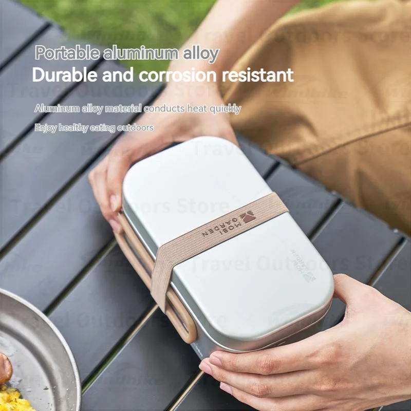 MOBI GARDEN Jiyan 0.8L Lunch Box Set 304 Stainless Steel Ultralight Novelty Camping Supplies Cool Camping Gear Camping Cooking - Image 3