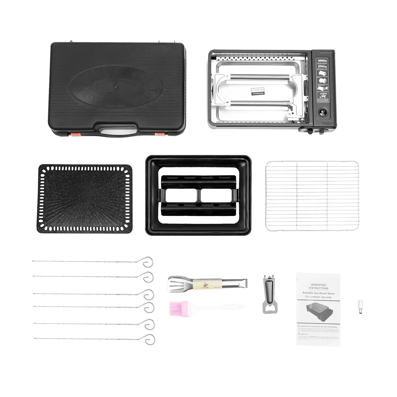 Portable Camping Grill Gas Stove Butane Gas Stove For Camping, Traveling, Trekking 0.25-0.3mpa 41.5*28*11cm - Image 5