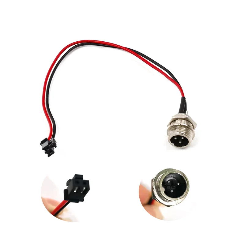 Balancing Scooter Hoverboard 3 Pin 3 Pole Connector 2 Wire Charging Port Replacement Practical Electric Balance Car Parts - Image 4