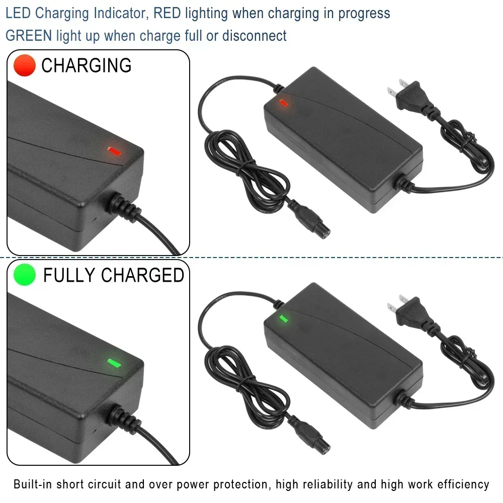 Li ion Chargers Accessories 42v 2A Lithium Battery Charger for Hoverboard Self-Balancing E-Bike Scooter Bicycle - Image 3
