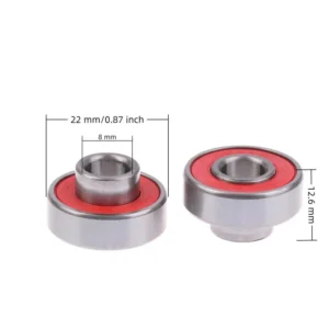 【rrkxa】4/8Pcs 608-2RS Long Plate Integrated Bearing Hoverboard Skateboard High Speed Silent Speed Bearings Surfboard Accessories